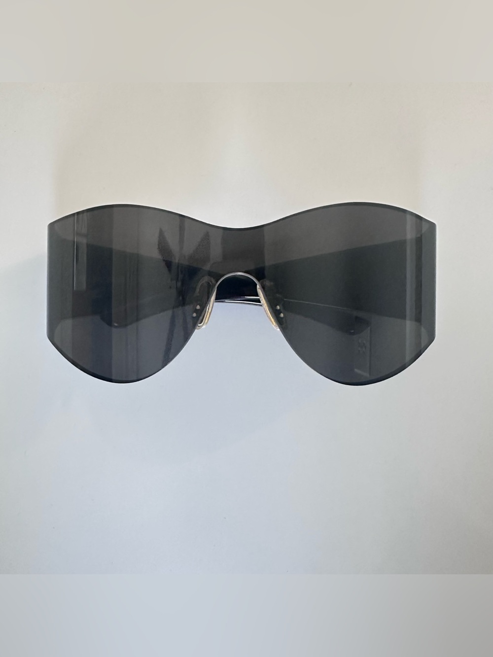 Balenciaga Women's Shield Sunglasses - Black